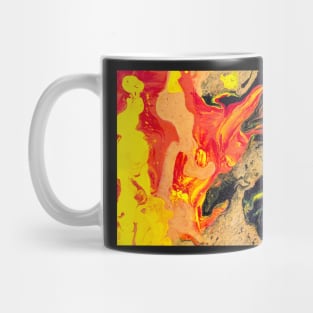 abstract painting, flames and fire Mug